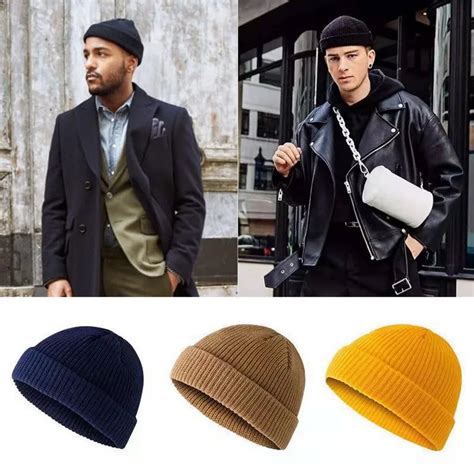 Winter Warm Beanies Casual Short Thread Hip Hop Hat New Adult Men