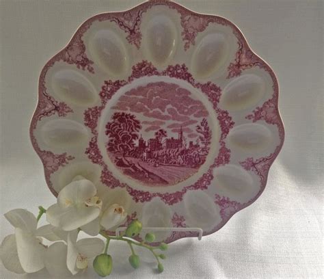 Johnson Brothers Egg Plate Johnson Brothers Old Britain Castle Pink