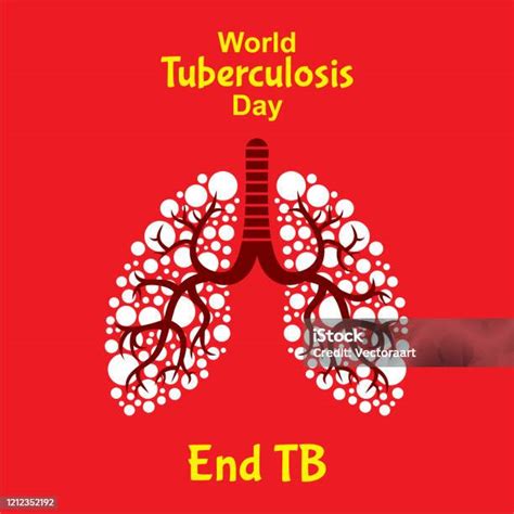 Desain Poster Hari Tuberkulosis Dunia Ilustrasi Stok Unduh Gambar