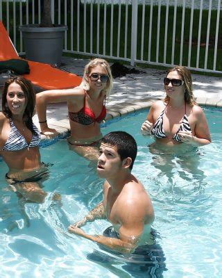 Frolic Girls In Bikini Flashing Their Tits At The Pool Party Porn Pictures Xxx Photos Sex