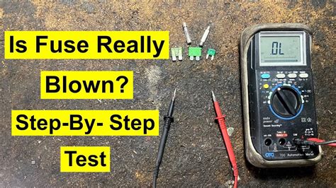 How To Check For A Bad Fuse With Multimeter Step By Step Test Youtube