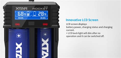 Xtar Rocket Sv Smart Rechargeable Battery Charger For Ni Mh Ni Cd V