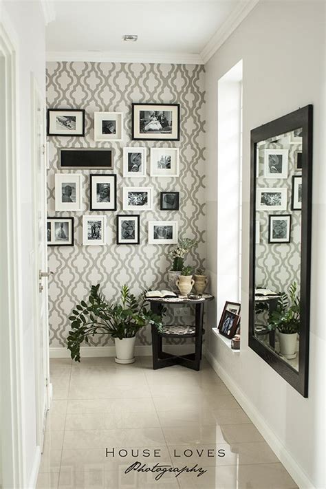 Wallpaper For Entrance Hall How To Add Glam To Your - Hallway Feature ...