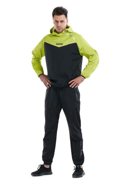 Спортивный костюм для похудения Fire suit - ML Черный + Зеленый XL ...