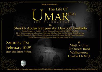 The Beauty Of Iman Event Umar Radiallahu Anhu