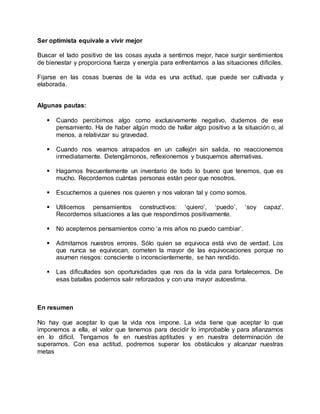 Actitudes Positivas PDF