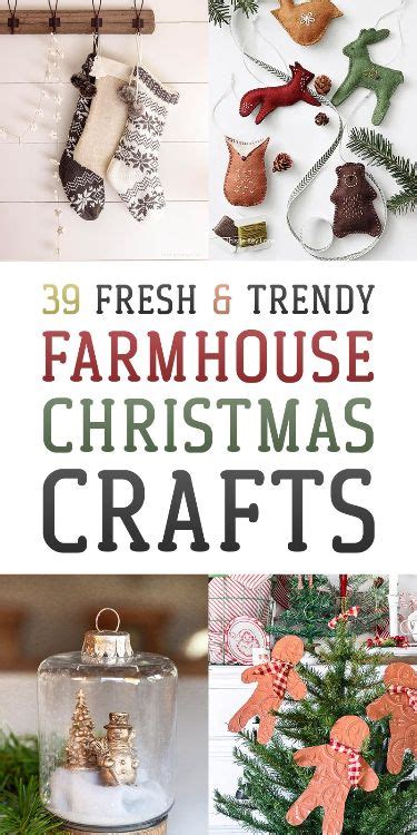 Fresh And Trendy Farmhouse Christmas Crafts The Cottage Market