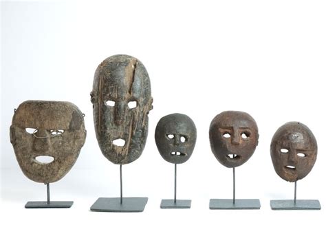 Masks Wood Atoni Timor West Indonesia Catawiki