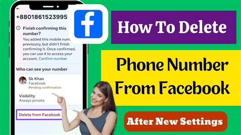 New How To Remove Phone Number From Facebook How To Delete