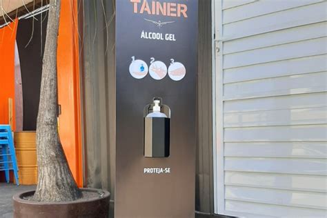 Totem Clean Totem para Álcool Gel Personalizado para Escritórios