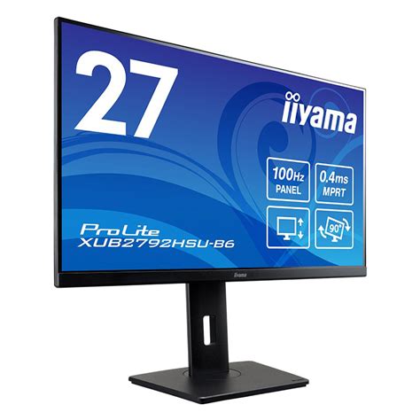 モニター 27インチ Iiyama Prolite Xub2792hsu B6 27型 Ips方式パネル 液晶ディスプレイ 100hz