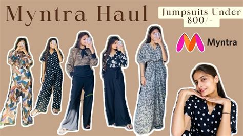 My First Haul Video Myntra Jumpsuits Haul Myntra Try On Haul