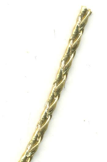 3mm Gold Vinyl Braided Bolo Cords 0762 07