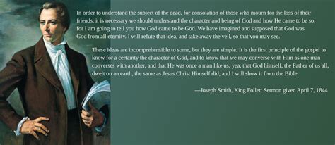 Joseph Smith We Have Imagined And Supposed That God Was God From All