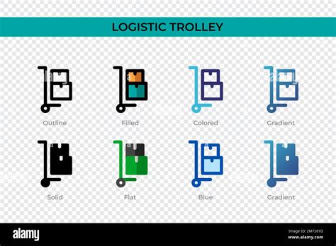 Logistic Trolley Symbol In Einem Anderen Stil Vektorsymbole F R