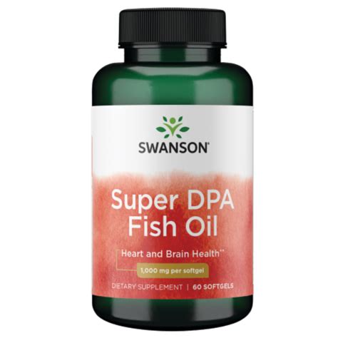 Swanson Super Dpa Omega Fish Oil Softgels Mg Count