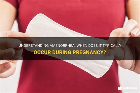 Understanding Amenorrhea: When Does It Typically Occur During Pregnancy ...