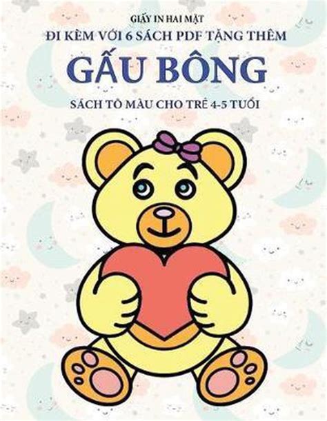 Sach to mau cho trẻ 4 5 tuổi Gấu bong Ai Nguyen 9781800142060