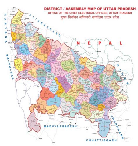 Up Assembly Vidhan Sabha Constituencies Election Map And List 2022