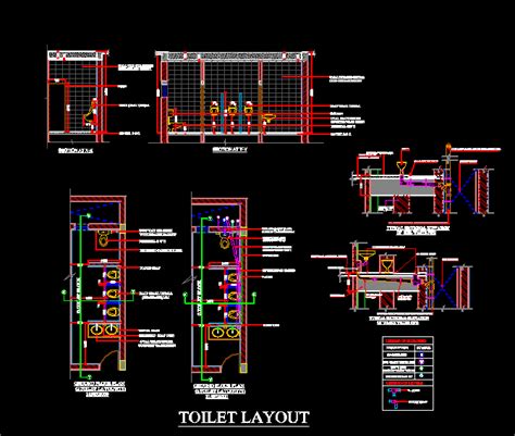 Toilet Plan Detail Dwg File Free Download Plan N Design 54 Off