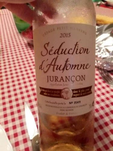 Confrérie du Jurançon Séduction dAutomne Jurançon Vivino US