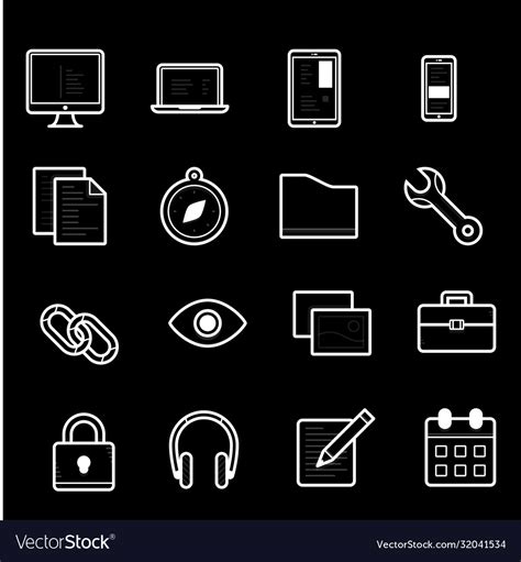 Icons Black And White Online Store Icon Royalty Free Vector