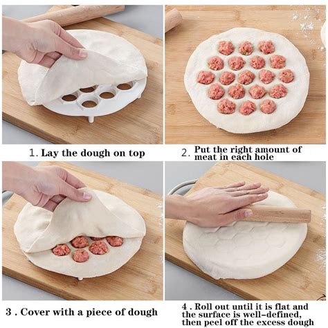 Cheap Holes Simple Chinese Dumplings Mould Kitchen Dough Press