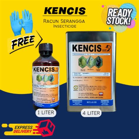 Kencis 1 Liter Kencis 4 Liter Racun Serangga Racun Ulat Ratus Racun