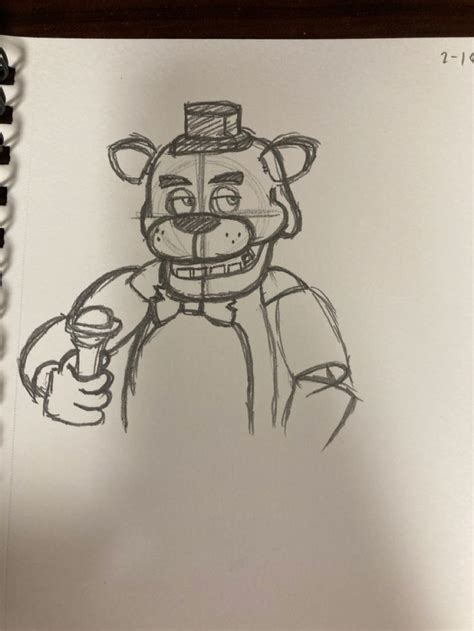 Freddy Fazbear | Fnaf drawings, Fnaf coloring pages, Scary drawings