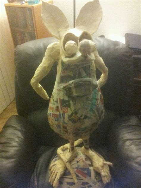 Pinner Rat Fink Paper Mache In Progress Me Nice Work Paper Mache