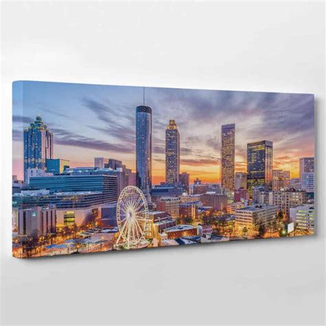 Atlanta, Georgia Skyline Canvas Wall Art – Collection B | 365Canvas