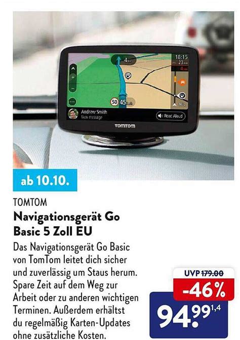 Tomtom Navigationsger T Go Basic Zoll Eu Angebot Bei Aldi Nord