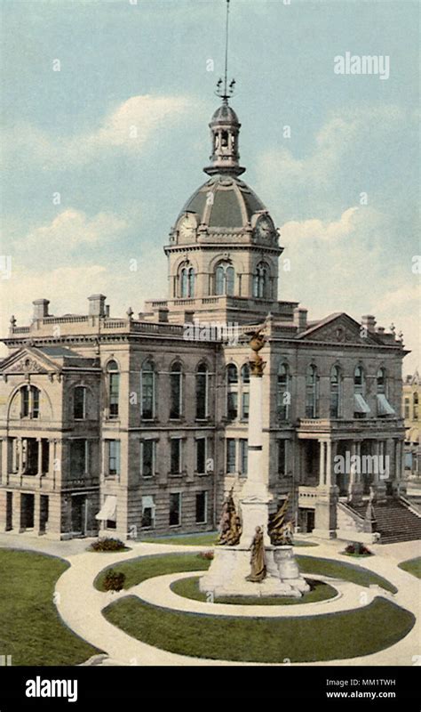 Peoria County Court House. Peoria. 1913 Stock Photo - Alamy