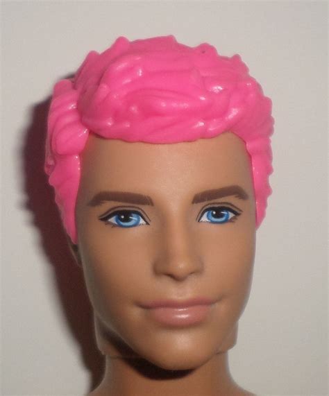 Barbie Ken Doll First Date Pink Molded Hair Ken Doll Wig New Doll