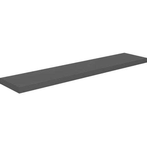 Furniture Limited Estante Flotante De Pared MDF Gris Brillo