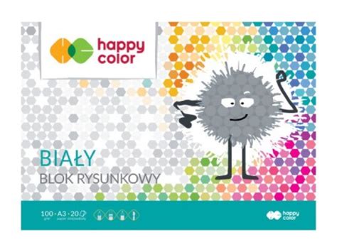 Blok rysunkowy A3 HAPPY COLOR 100 g m³ 20 ark biały SKALA Art