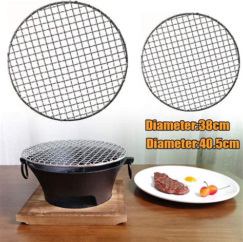 Bbq Grill Net Meshes Racks Grid Round Grate Steam Net Mesh Wire