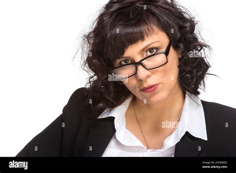 Mature Woman Wearing Glasses Hi Res Stock Photography And Images Alamy