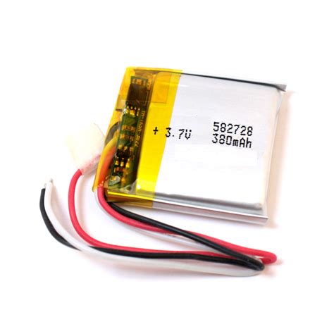 3 7V 380mAh Lithium Polymer Battery Pack Eteily Technologies