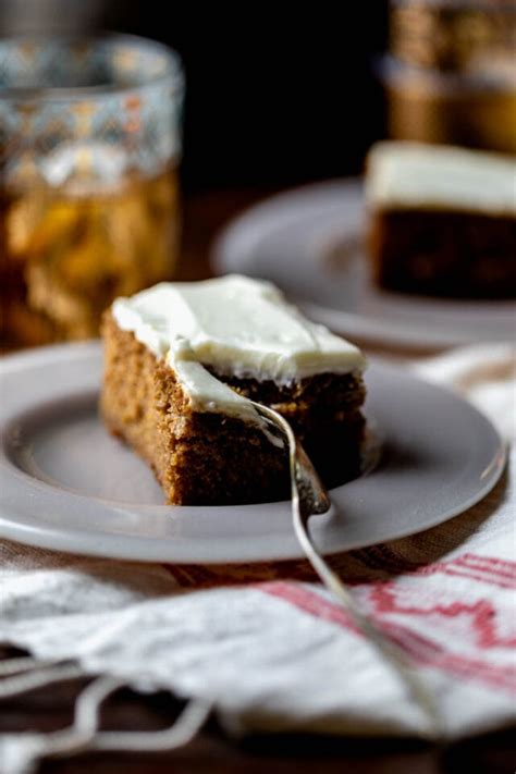 Healthier Gingerbread Cake With Cream Cheese Frosting