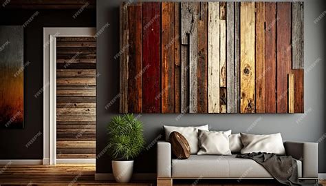 Premium Photo | Rustic wood paneling in natural colors. ai generative.