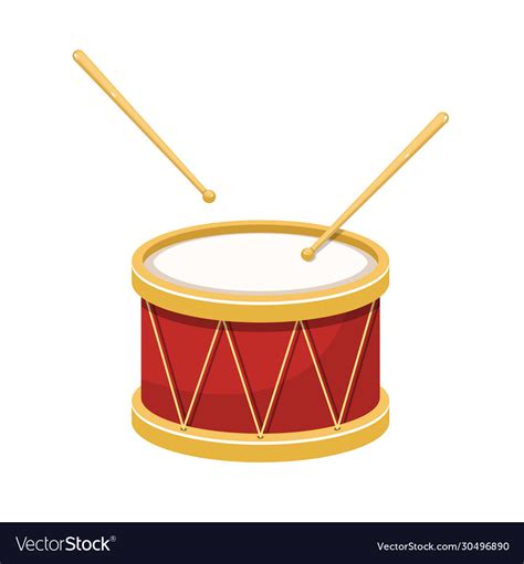 Stylish drum Royalty Free Vector Image - VectorStock