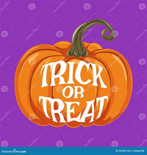 Halloween Pumpkin on a Purple Background. Stock Vector - Illustration of poster, orange: 291027754