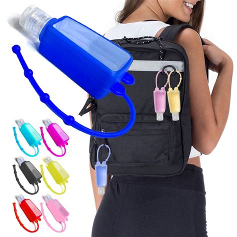 Frasco Porta Alcool Gel Frasco Mochila Chaveiro Silicone Shopee Brasil