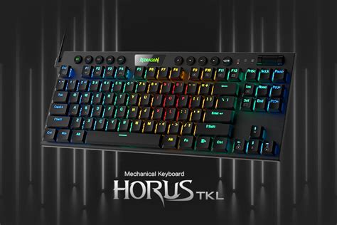 Redragon K Horus Tkl Rgb Mechanical Keyboard Ultra Thin Designed