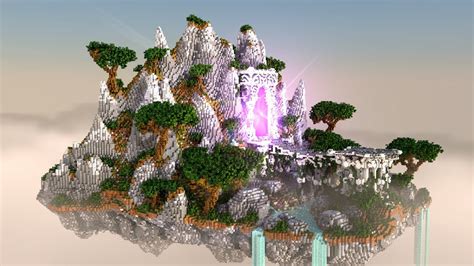 Magical Floating Island Minecraft Schematic