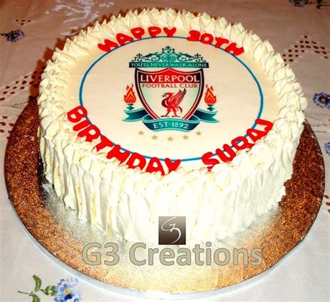 30th Birthday Liverpool Fc Cake Eggless Masala Chai 30th B Flickr