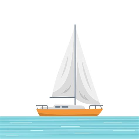 Premium Vector Sailboat Isolated Vector Illustration