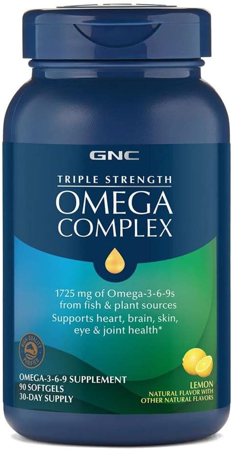 Amazon Gnc Triple Strength Omega Complex Proporciona Mg De