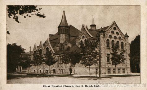 First Baptist Church South Bend, IN Postcard